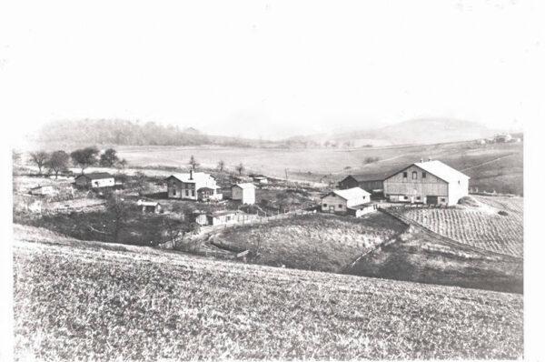 The Caylor family farm in Pennsylvania. (Courtesy of George V. Caylor)