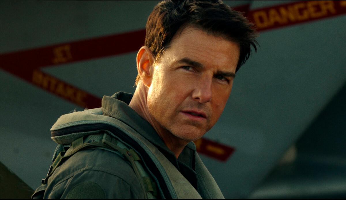 Tom Cruise as Capt. Pete "Maverick" Mitchell in "Top Gun: Maverick." (Paramount Pictures via AP)