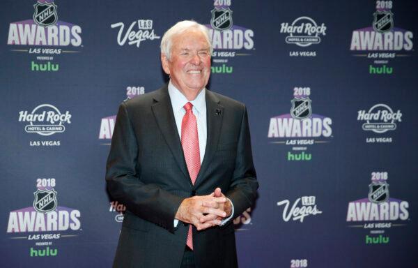 Bill Foley, owner of the Vegas Golden Knights, poses on the red carpet before the NHL Awards in Las Vegas on June 20, 2018. (John Locher/AP Photo)