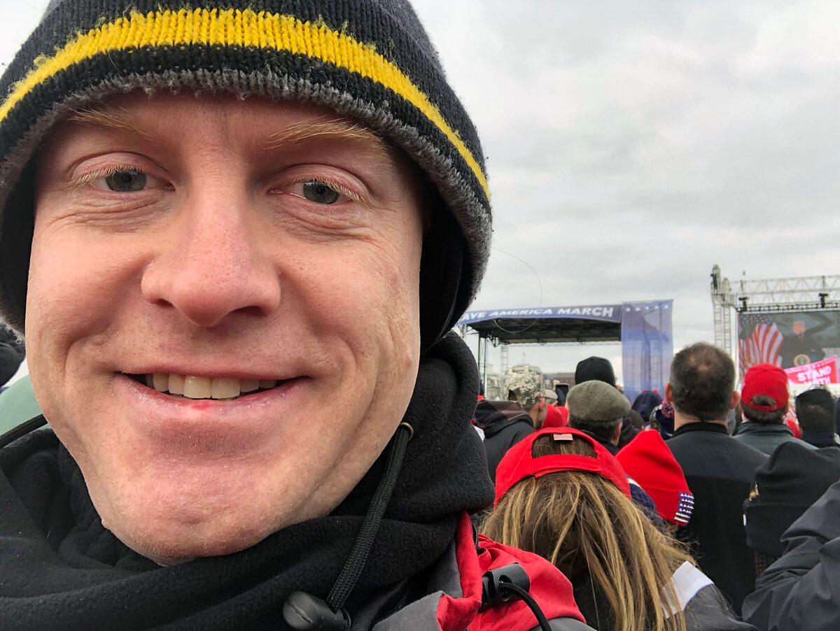 Rep. David Eastman attended then-President Donald Trump's speech at the Ellipse on Jan. 6, 2021. He said he didn't go to the Capitol. (David Eastman Photo)