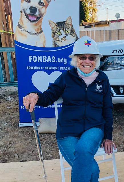 Evelyn Hart at the Newport Beach Animal Shelter Groundbreaking. (Courtesy of Robyn Grant)