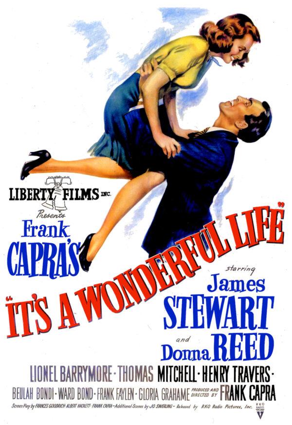 A movie poster for the 1946 film “It’s a Wonderful Life,” directed by Frank Capra, starring James Stewart and Donna Reed. (IMDB)