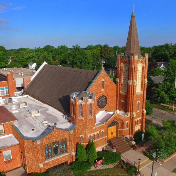 A view of St. Joseph's Catholic Church of St. Johns, Michigan. (Courtesy of the Diocese of Lansing)