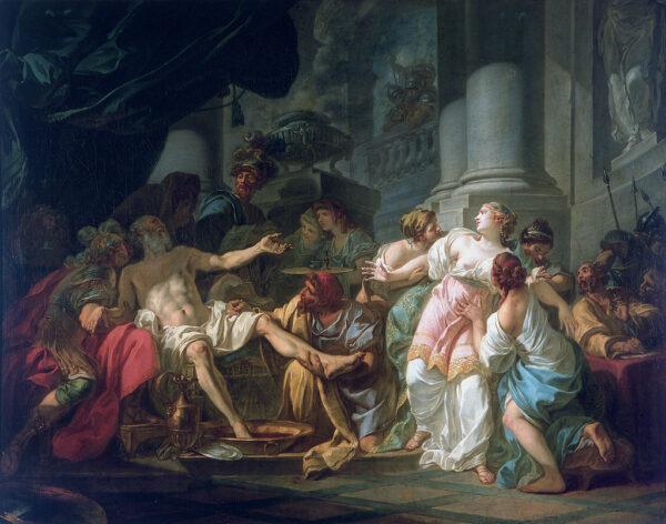 Seneca lived during the reign of Nero. "The Death of Seneca," 1773, by Jacques-Louis David. (Public Domain)