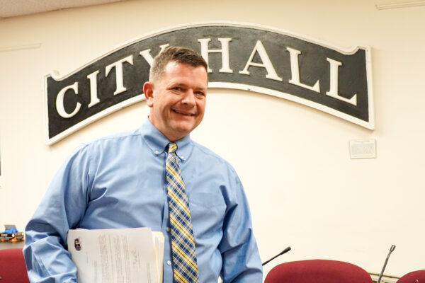 Port Jervis Mayor Kelly Decker at City Hall on Dec. 12, 2022. (Cara Ding/The Epoch Times)