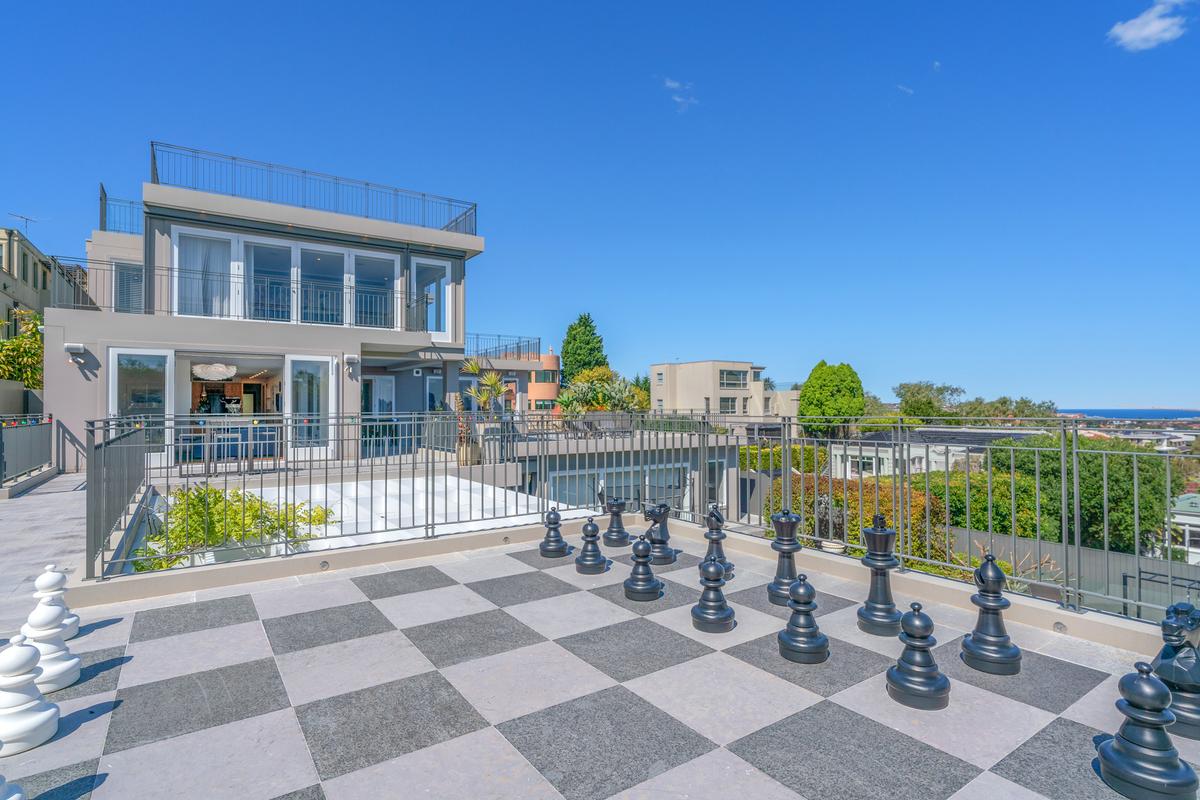 A unique feature of this property is the life-size chess set above the pool pavilion. (Sydney Sotheby’s International Realty)