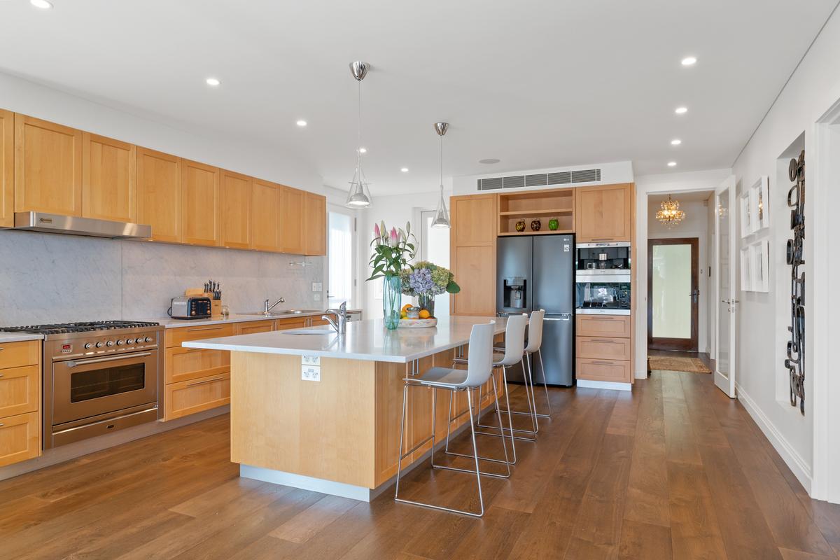 The well-equipped kitchen is centrally located directly off the main foyer, in close proximity to the dining room. (Sydney Sotheby’s International Realty)