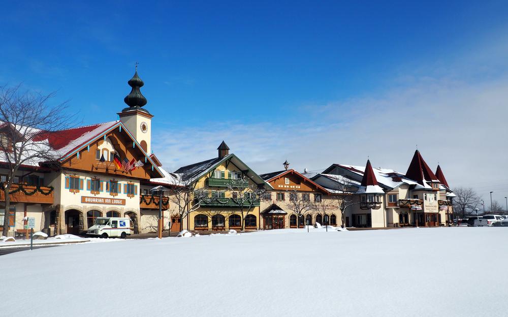 Bavarian-style houses in Frankenmuth, Michigan. (T-I/Shutterstock)