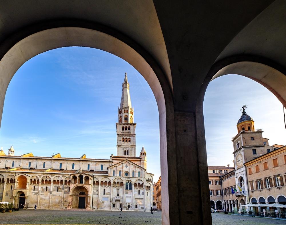 Modena has a historic center with a UNESCO-honored, 12th-century, Romanesque cathedral and its 200-step bell tower with a great view. (FooTToo/Shutterstock)