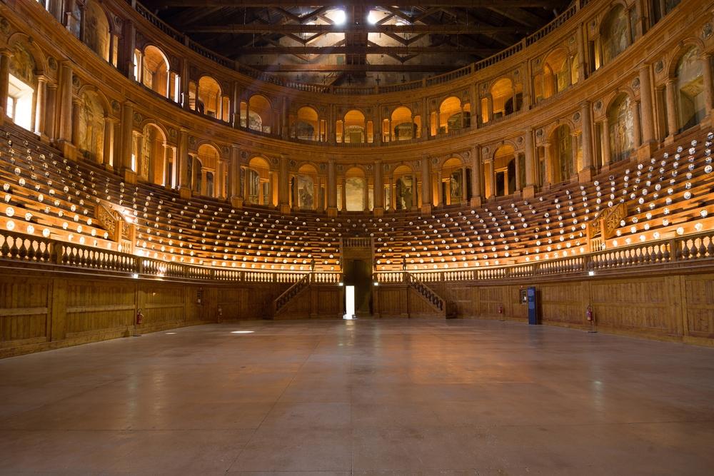 Parma's 19th-century opera house, Teatro Regio. (Santi Rodriguez/Shutterstock)