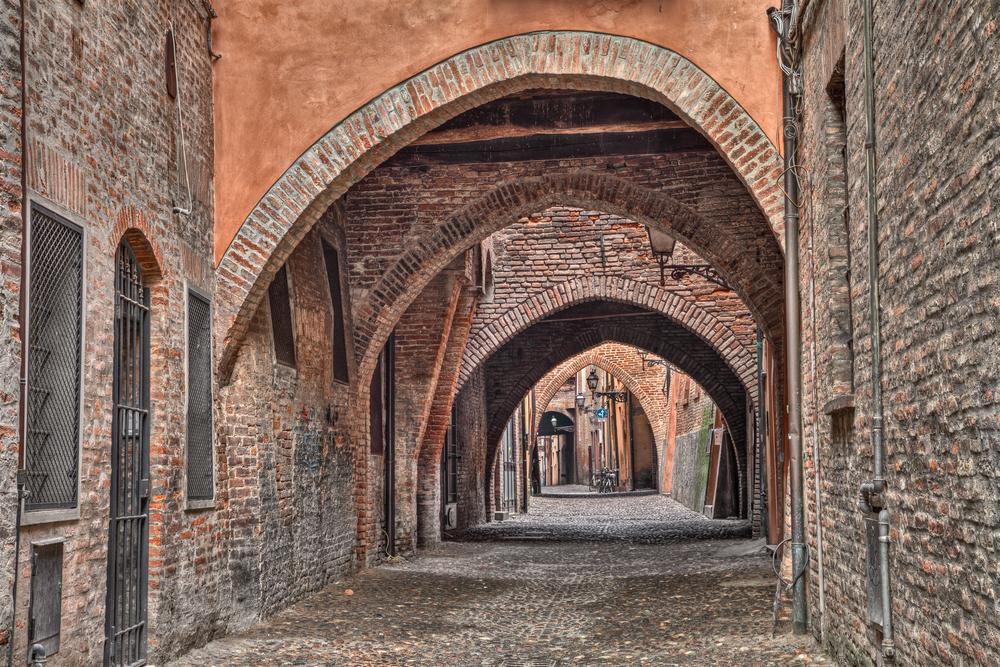 Honored by UNESCO for its role in the Italian Renaissance, Ferrara can only be toured by bicycle or on foot—there are no hills, and no cars are allowed in the old city. (ermess/Shutterstock)