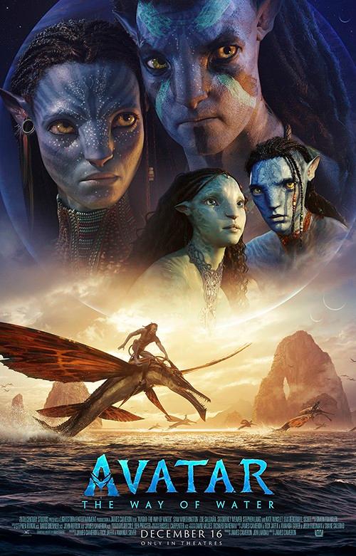 Movie poster for "Avatar: The Way of Water"