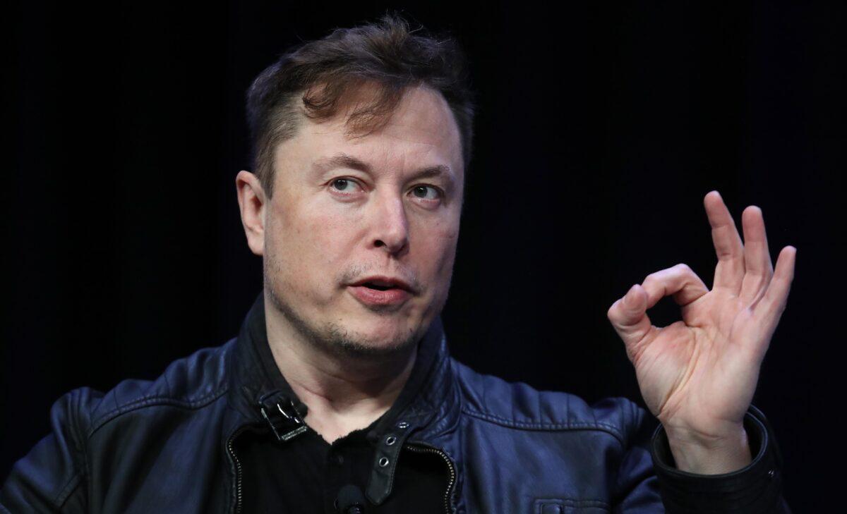 Elon Musk speaks at the 2020 Satellite Conference and Exhibition in Washington, D.C., on March 9, 2020. (Win McNamee/Getty Images)