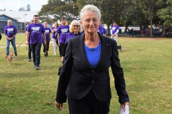 Dr. Kerryn Phelps in Double Bay in Sydney, Australia on May 20, 2019. (AAP Image/Dean Lewins)