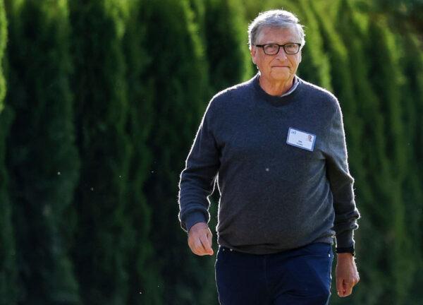 Bill Gates, co-founder of Microsoft and Chair of the Gates Foundation, walks to a morning session during the Allen & Company Sun Valley Conference on July 08, 2022 in Sun Valley, Idaho. (Photo by Kevin Dietsch/Getty Images)