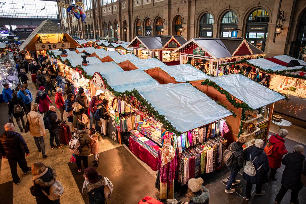 A Christmas market in Zurich, Switzerland. (Victoria Kurylo/Shutterstock)