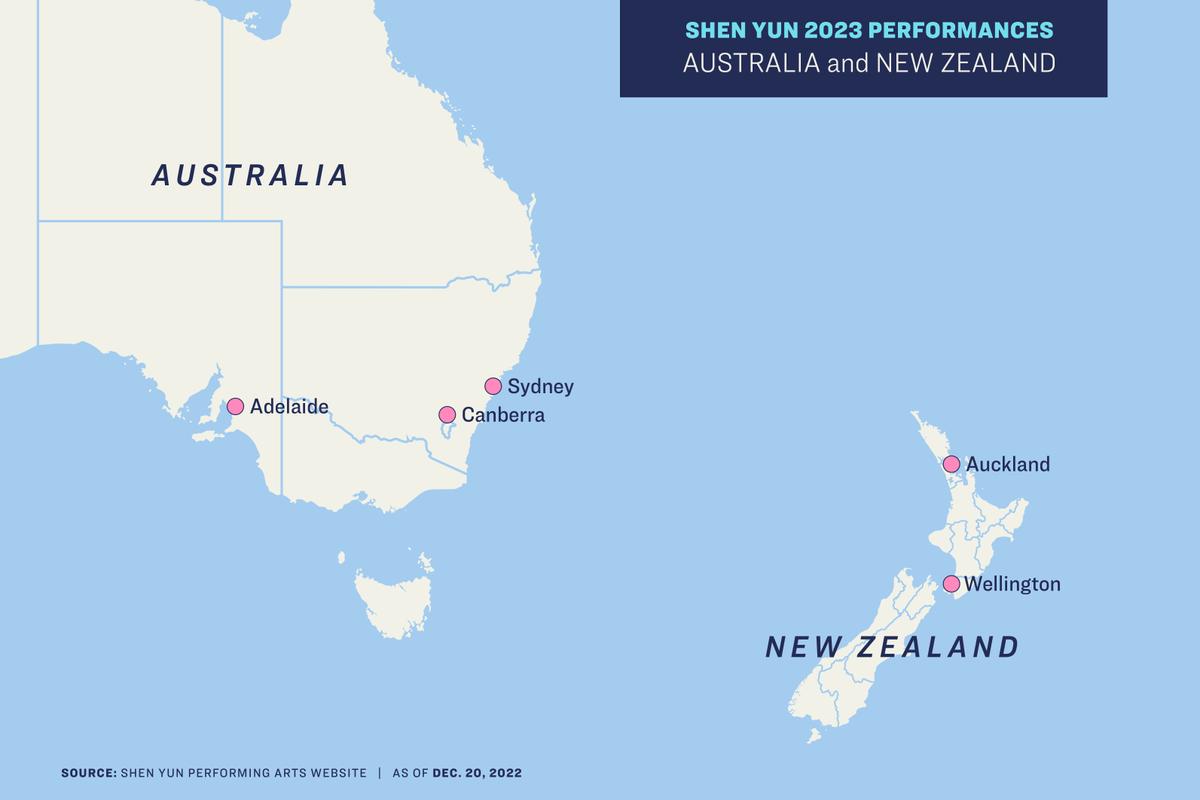 Shen Yun 2023 will be touring in cities in Australia and New Zealand.