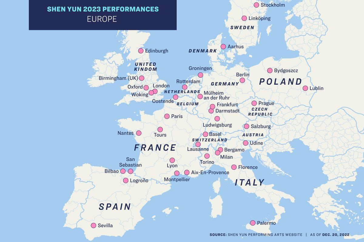 The overall number of shows that will be performed in Europe this season is double that of last season’s and will span at least 13 countries and more than 20 cities.
