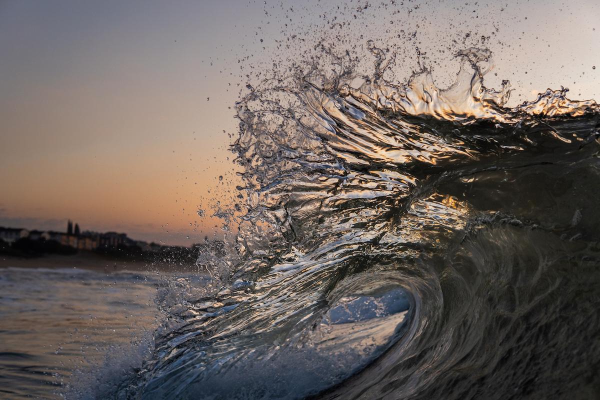 A clear wave seems as delicate as glass in the early morning light. (Courtesy of <a href="https://www.instagram.com/orangerocks.za/">Terence Pieters</a>)