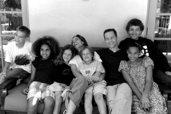 Kirk Cameron with his family in an undated photo. (Courtesy of Brave Books/Brad Schwartzrock)