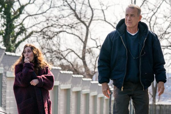 Mariana Treviño and Tom Hanks star in "A Man Called Otto." (Sony Pictures)