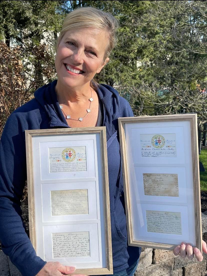 The best gift that Susan Glynn ever received was a framed display of her late mother's recipe cards, given to her by her eldest daughter. (Courtesy of Susan Glynn)