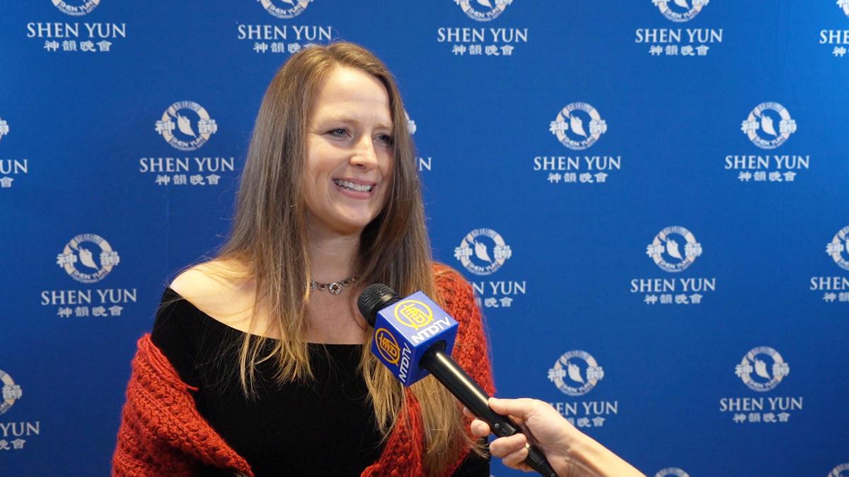 Entrepreneur Celena Brown saw the world premiere of Shen Yun 2023 with her daughter at the Atlanta Symphony Hall, on Dec. 24, 2022. (NTD Television)