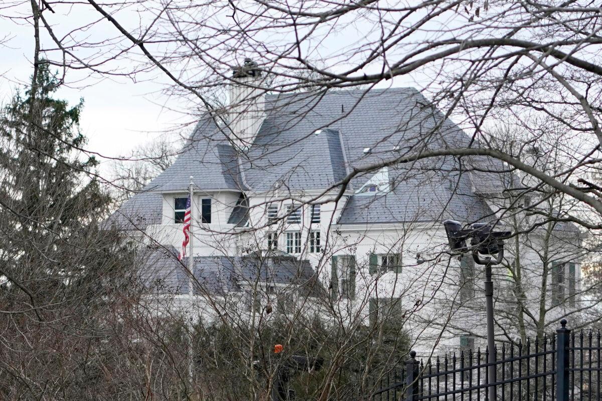 Vice President Kamala Harris's residence at the Naval Observatory in Washington on Jan. 17, 2021. (Susan Walsh/AP Photo)