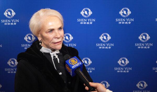 Linda Rush, health care executive, brought her 6 year old granddaughter to see Shen Yun Performing Arts at Atlanta Symphony Hall on Dec. 26, 2022. (Ze Lin/The Epoch Times)