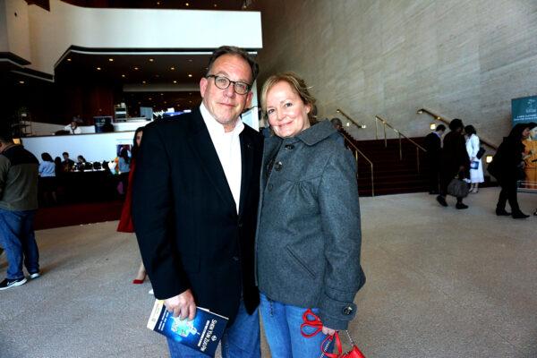 Vincent and Andrea Iandoli enjoyed Shen Yun Performing Arts at the Jones Hall for the Performing Arts, in Houston, on Dec. 26, 2022. (Sally Sun/The Epoch Times)