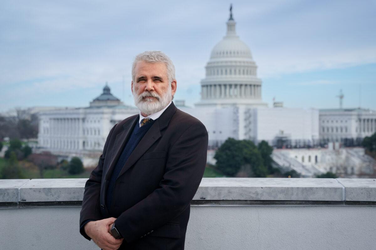 Dr. Robert Malone, author of "Lies My Gov't Told Me," in Washington on Dec. 19, 2022. (Jack Wang/The Epoch Times)