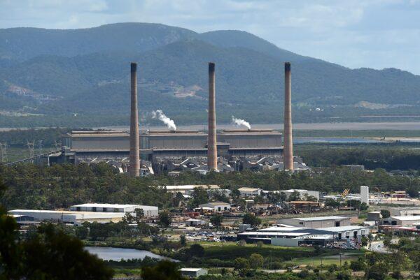 A general view of the coal-powered Gladstone Power Station in Queensland, Australia, on March 23, 2016. (AAP Image/Dan Peled)
