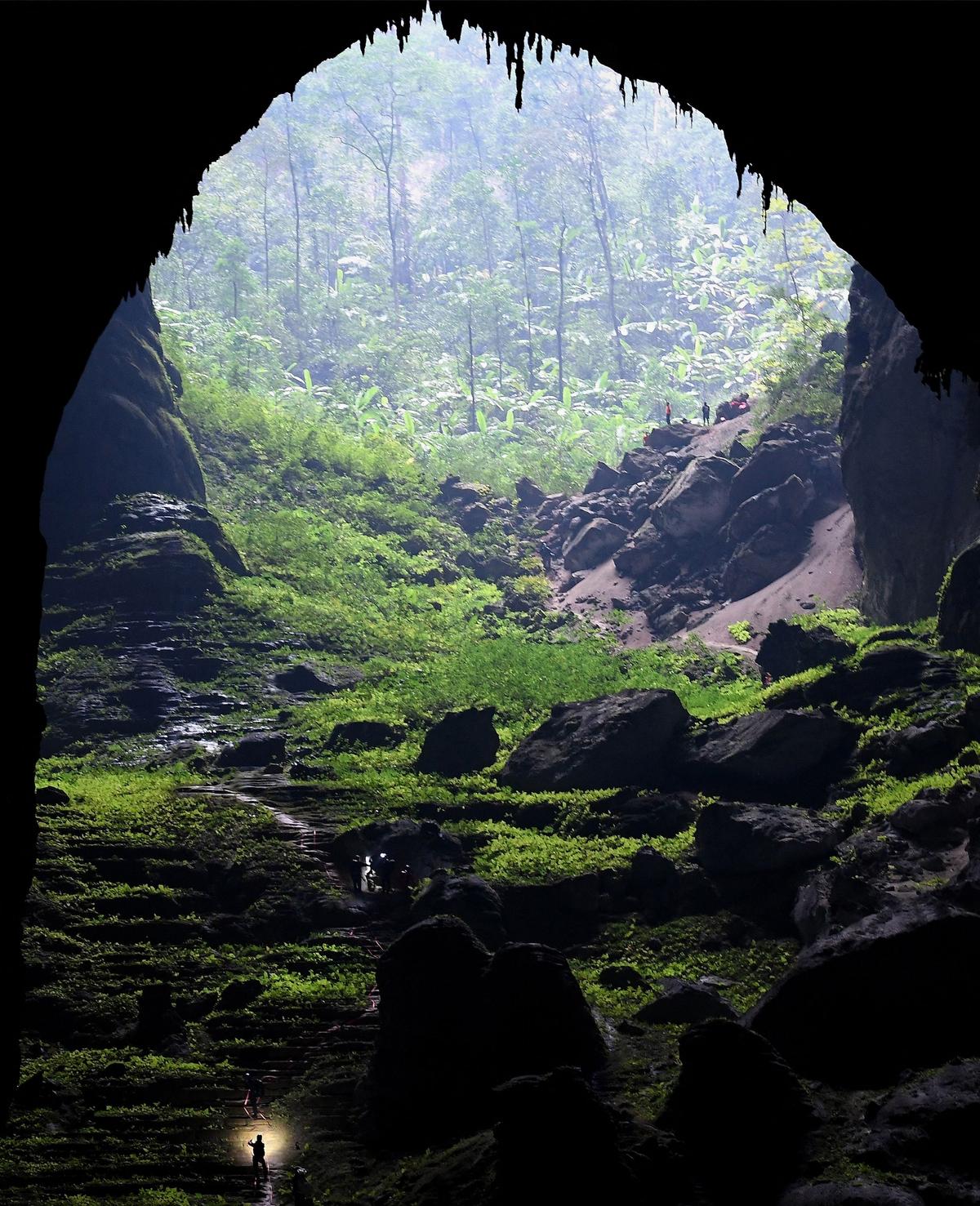 Son Doong cave, located in Quang Binh province in central Vietnam. (Nhac Nguyen/AFP via Getty Images)