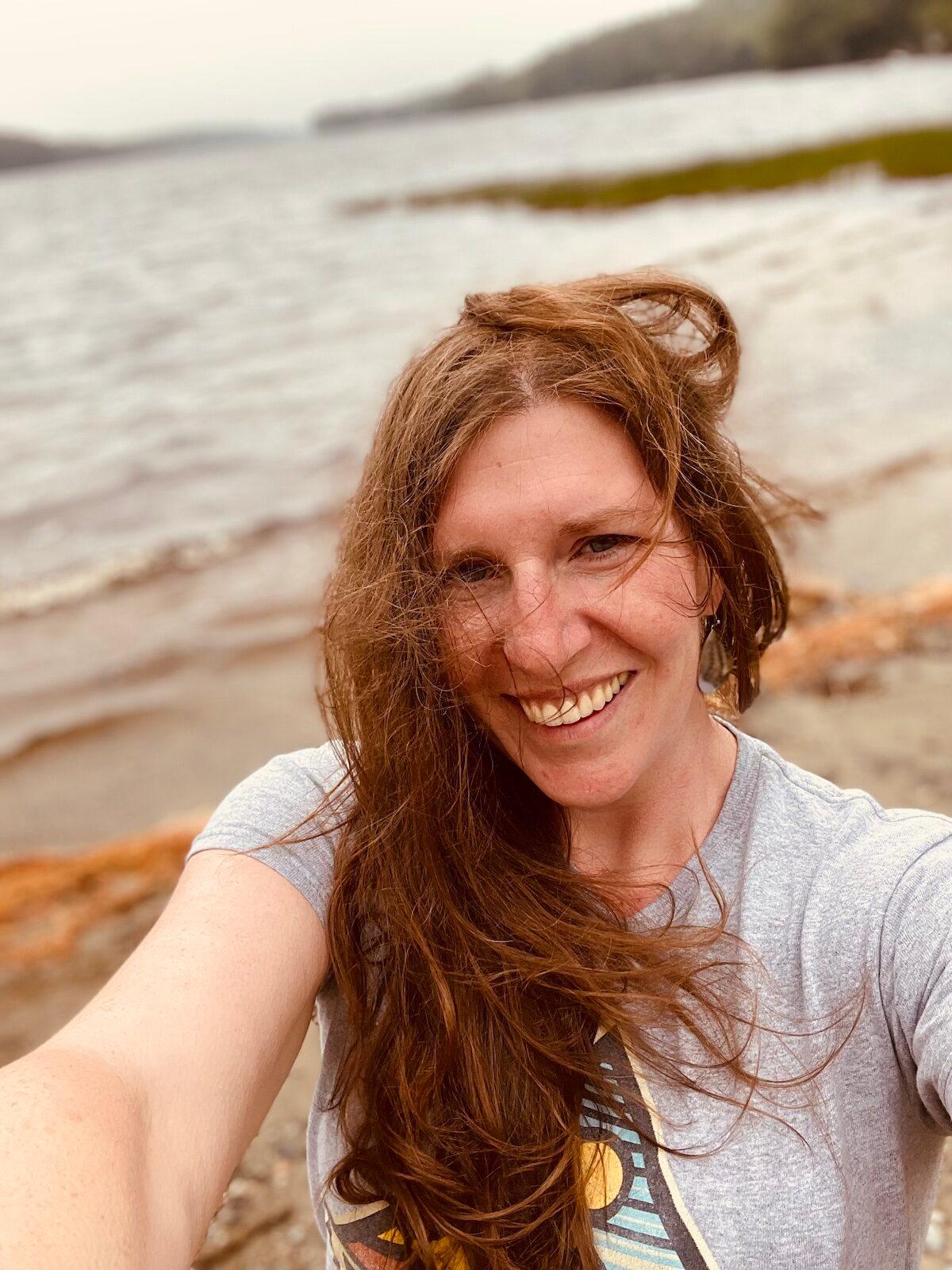 Maine parent Amber Lavigne learned that school officials started to gender transition her daughter without her knowledge. The photo was taken at Biscay Pond, Maine, on June 27, 2022. (Courtesy of Amber Lavigne)