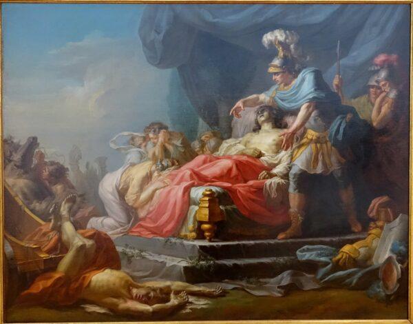 “Achilles Displaying the Body of Hector at the Feet of Patroclus,” 1769, by Jean Joseph Taillason. Oil on canvas. Krannert Art Museum, Champaign, Ill. (Public Domain)