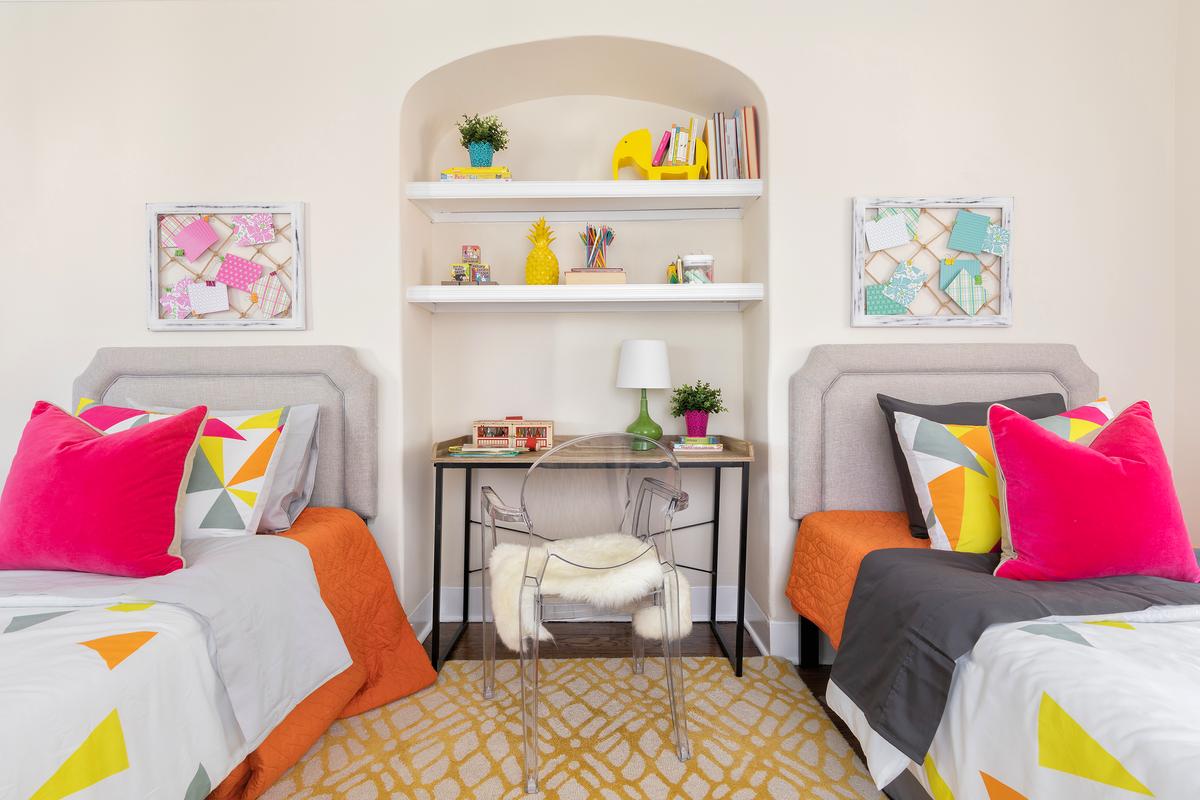 A space for children is created using bright and bold colors. (Handout/TNS)