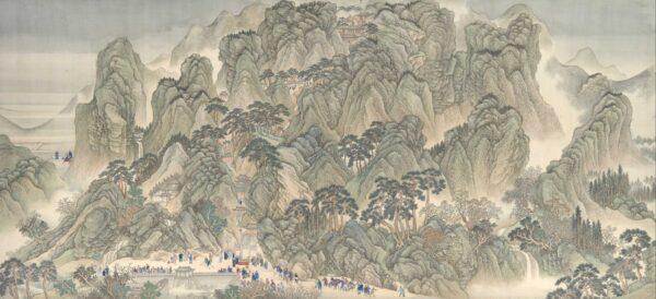 "The Kangxi Emperor's Southern Inspection Tour, Scroll Three: Ji'nan to Mount Tai," by Wang Hui (Chinese, 1632–1717) and assistants. The Metropolitan Museum of Art. (Public Domain)