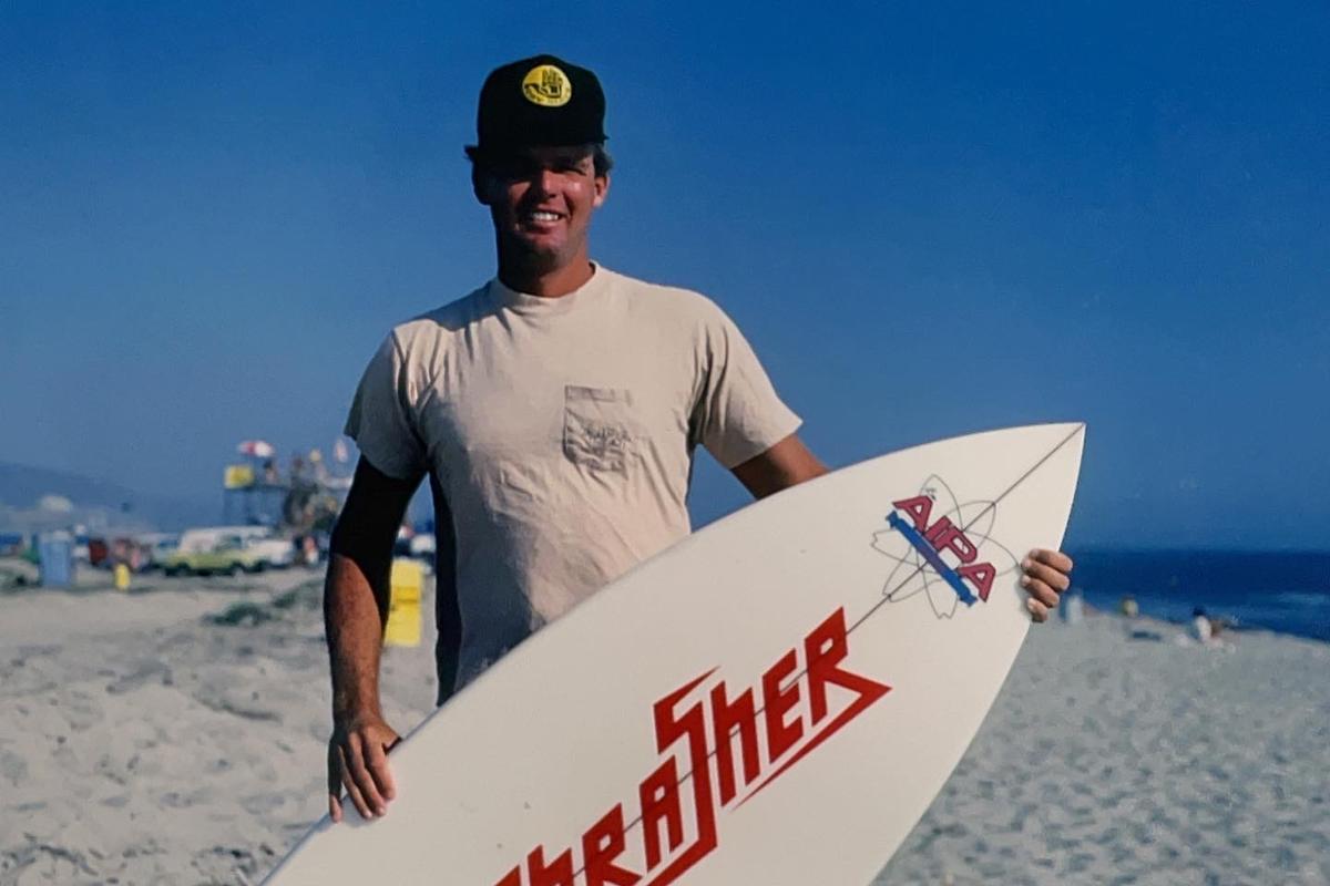 Mikell as a young surfer. (Courtesy of <a href="https://www.instagram.com/troybedenbaugh/">Troy Bedenbaugh</a>)