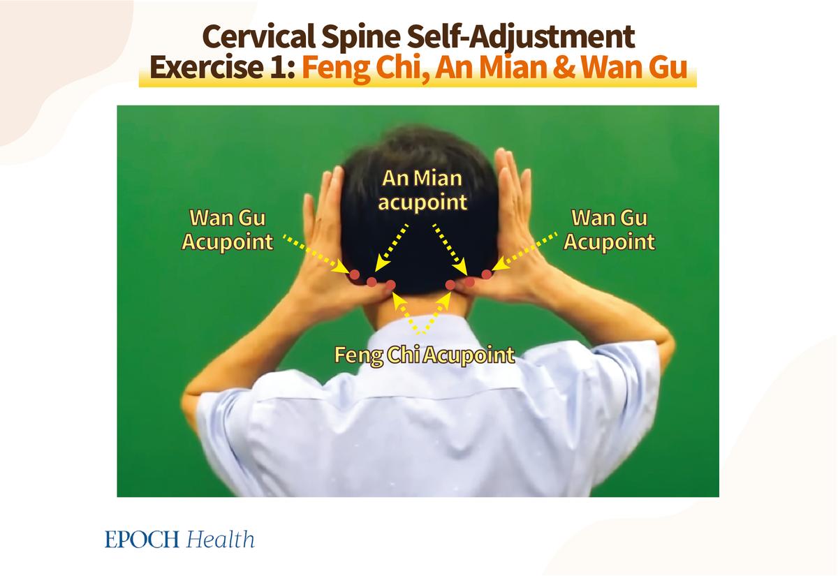 Feng Chi, An Mian & Wan Gu acupoints.