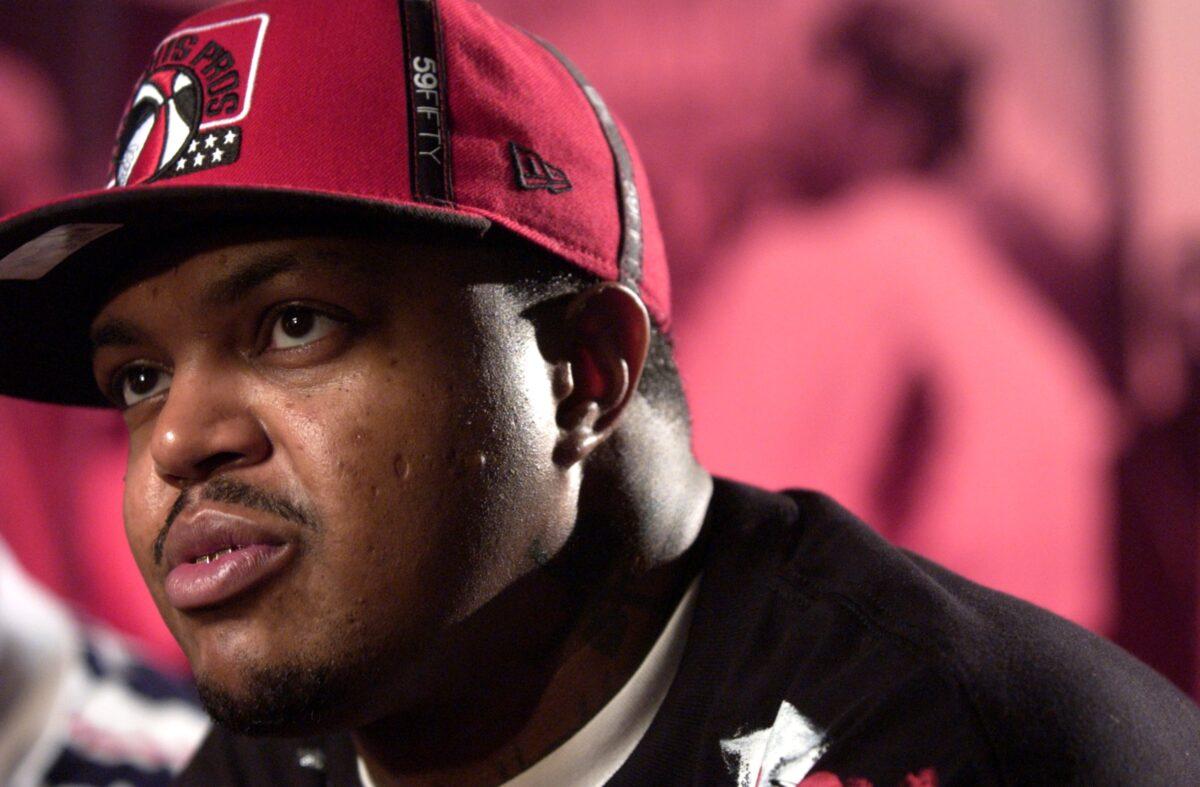 Academy Award-winning rap group "Three 6 Mafia" member DJ Paul sits during an interview at the Rock 'n Soul Museum in Memphis, Tenn., on April 1, 2006. (Mike Brown/Getty Images)