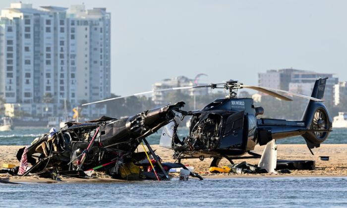 Two Helicopters Collide on Australia’s Gold Coast, 4 Dead and 13 Injured