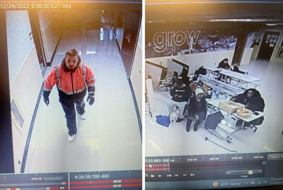 School security footage shared on Cheektowaga Police Department's Facebook page. (Courtesy of Cheektowaga Police Department)