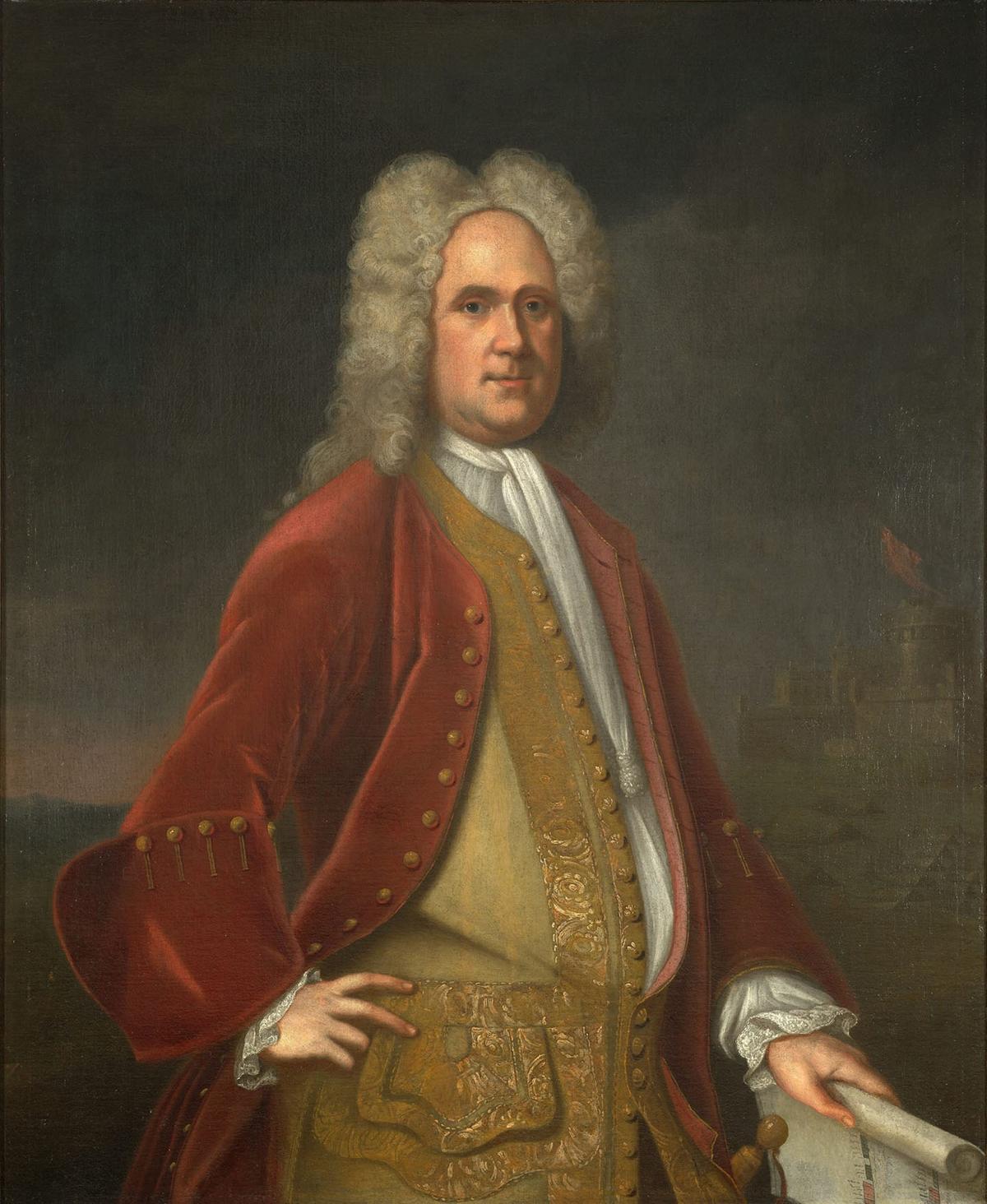 Portrait of Alexander Spotswood, 1736, by Charles Bridges. Oil on canvas. Library of Virginia. (Public Domain)