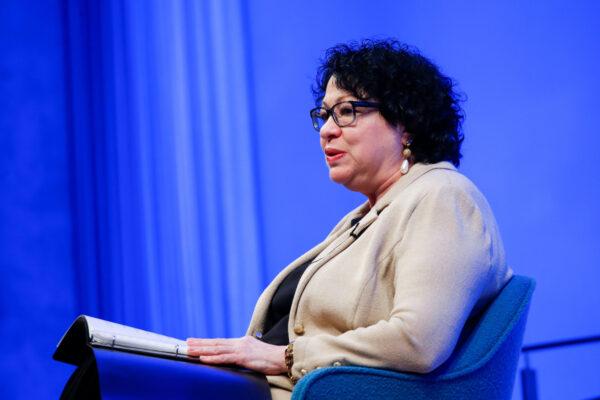 Supreme Court Justice Sonia Sotomayor speaks at an event in New York City, New York, on March 8, 2019. (Eduardo Munoz/Reuters)