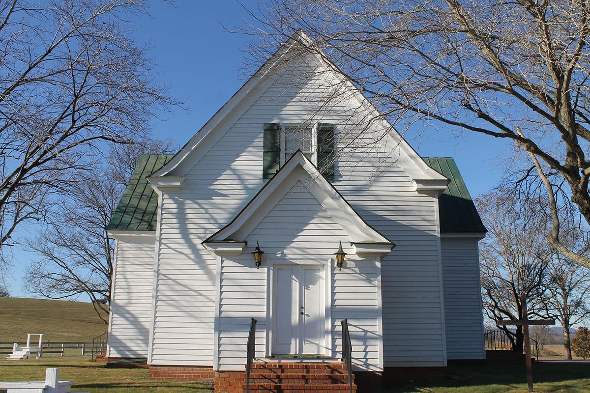 The Hebron Lutheran Church in Madison County, Virginia, was built in 1740 and is the oldest place of continuous Lutheran worship in the United States. (Bob Kirchman)