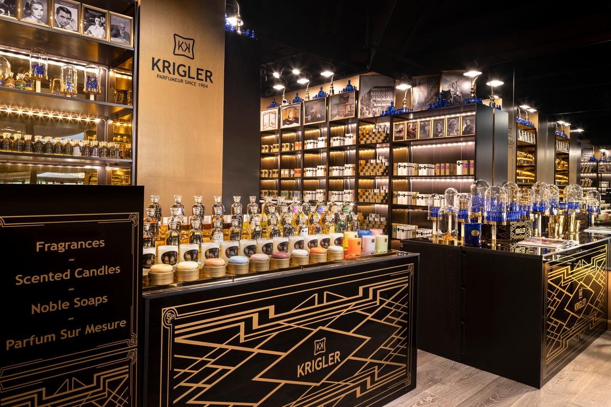 The storied Krigler perfume boutique creates bespoke scents or candles. (Courtesy of Four Seasons)