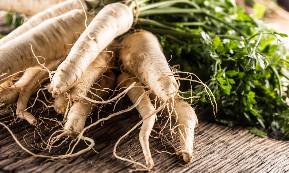 Parsnips have a diversity of nutrients, such as folic acid, fiber, calcium, and carotenoids. (Marian Weyo/Shutterstock)