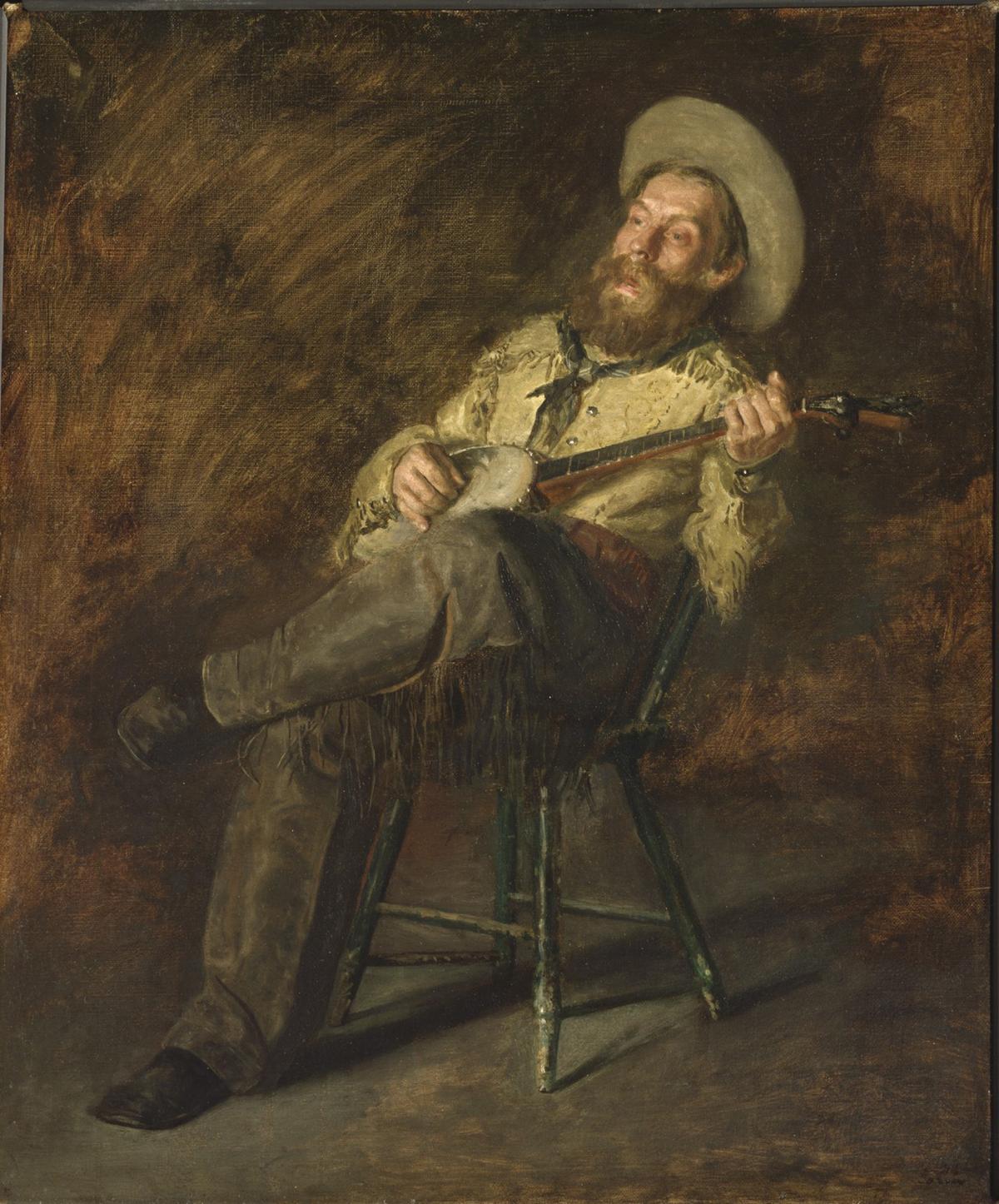 "Cowboy Singing," circa 1892, by Thomas Eakins. Denver Art Museum, Colorado. (Public Domain)