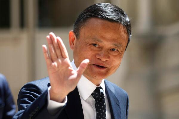Jack Ma, founder of Alibaba Group, arrives for the Tech for Good summit in Paris, France, on May 15, 2019. (Thibault Camus/AP Photo)