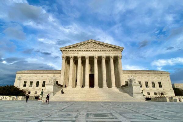 The U.S. Supreme Court in Washington, D.C., on Mar. 10, 2020. (Jan Jekielek/The Epoch Times)